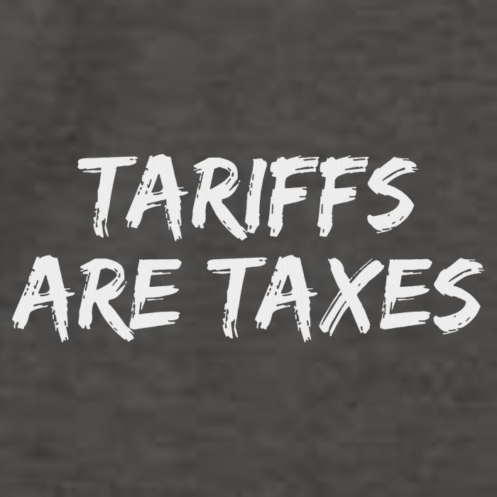 Tariffs Are Taxes Political View Against Tariffs Vector Backpack