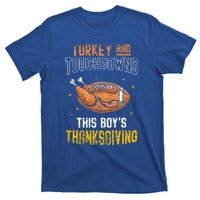 Turkey And Touchdowns: This S Thanksgiving Gratitude Gift T-Shirt