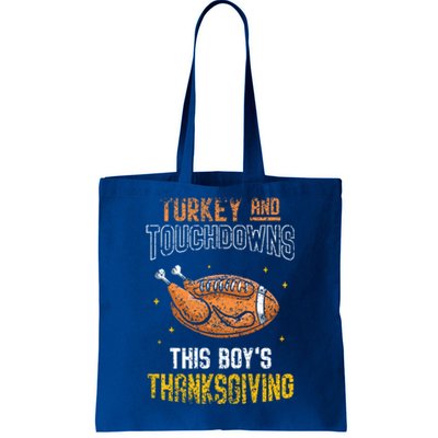 Turkey And Touchdowns: This S Thanksgiving Gratitude Gift Tote Bag