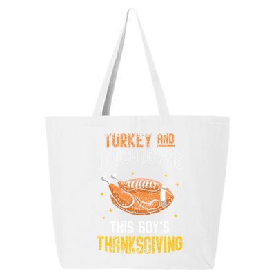 Turkey And Touchdowns: This S Thanksgiving Gratitude Gift 25L Jumbo Tote