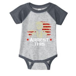 Trump Arrest This Funny Trump 2024 Convicted Felon Infant Baby Jersey Bodysuit