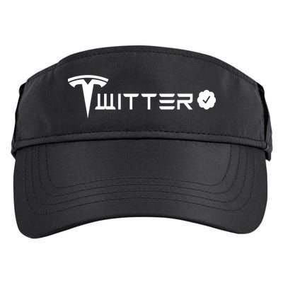Twitter Combined Logo Adult Drive Performance Visor