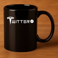 Twitter Combined Logo 11oz C Handle Ceramic Mug