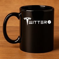 Twitter Combined Logo 11oz C Handle Ceramic Mug