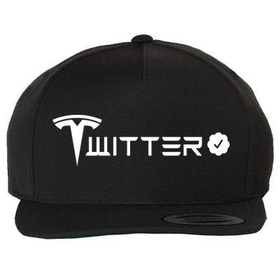 Twitter Combined Logo Wool Snapback Cap