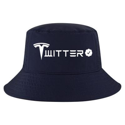 Twitter Combined Logo Cool Comfort Performance Bucket Hat