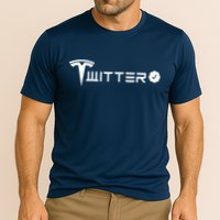 Twitter Combined Logo Cooling Performance Crew T-Shirt
