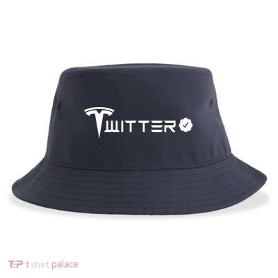 Twitter Combined Logo Sustainable Bucket Hat