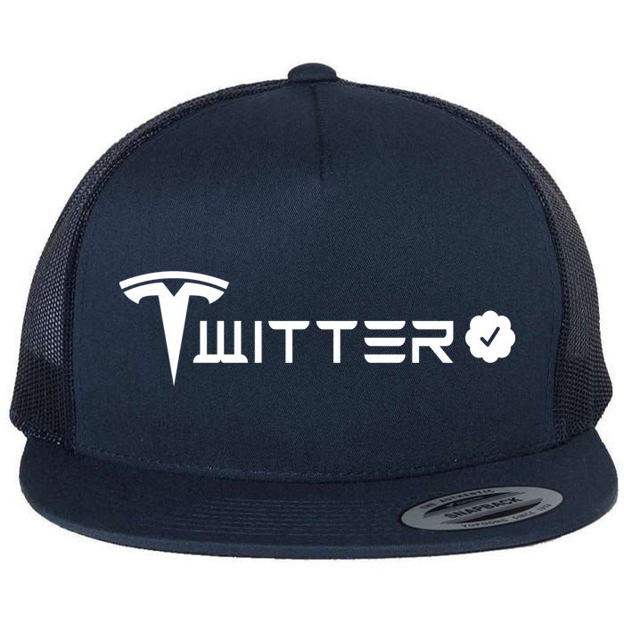 Twitter Combined Logo Flatbill Hat