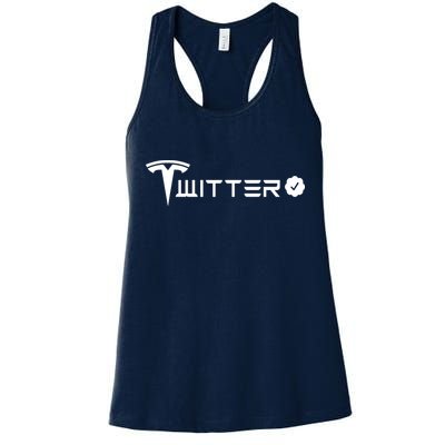 Twitter Combined Logo Womens Tank Top