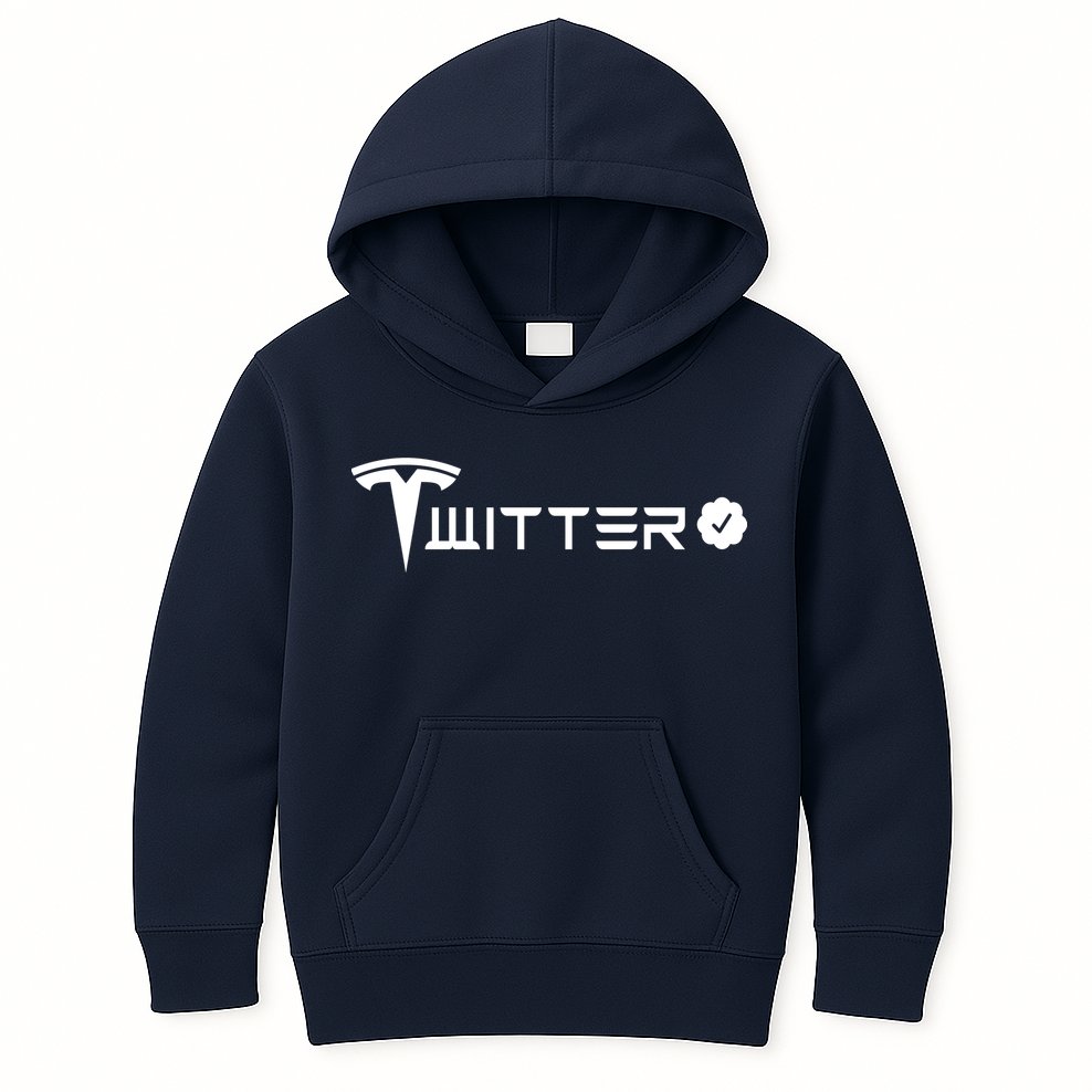 Twitter Combined Logo Kids Hoodie