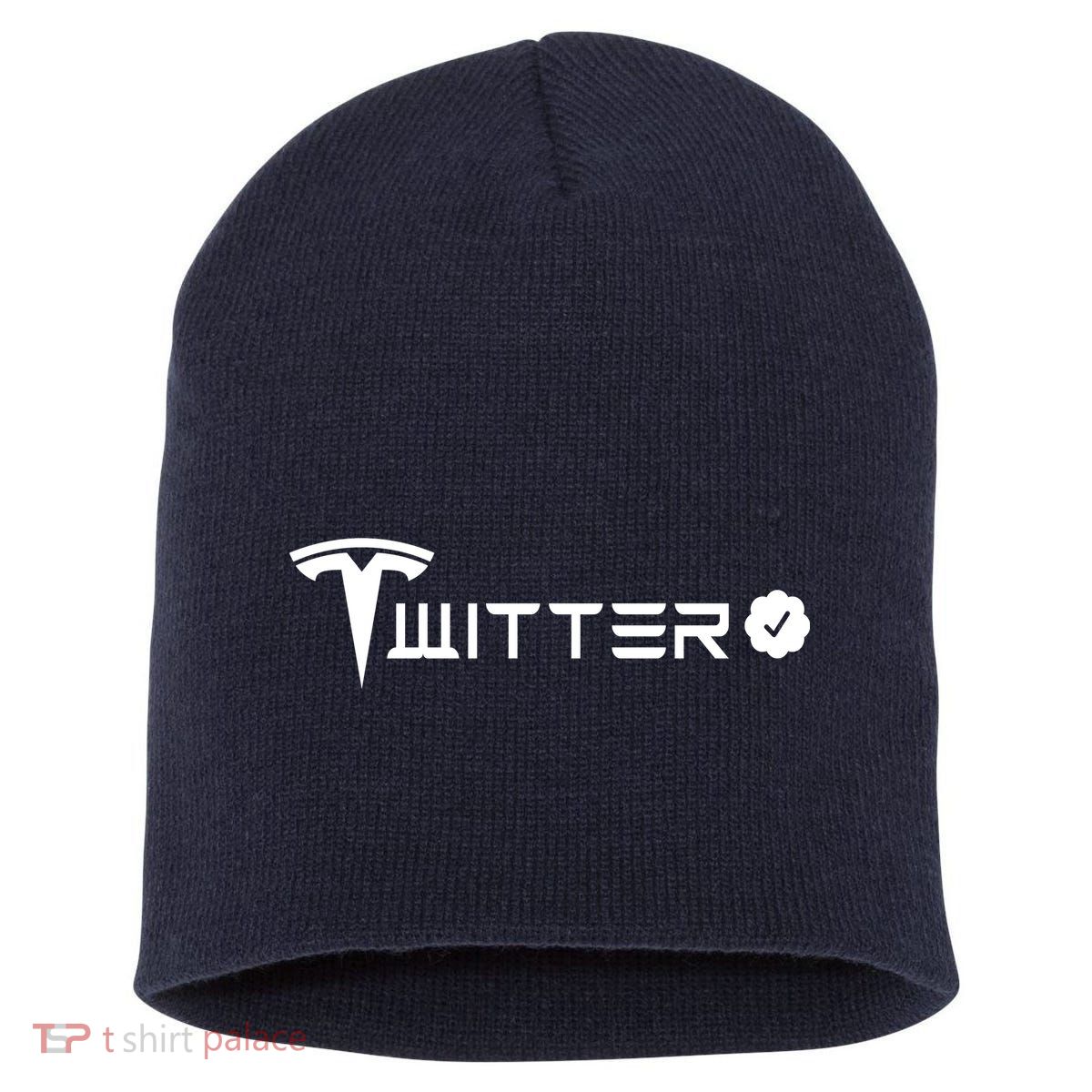 Twitter Combined Logo Short Acrylic Beanie