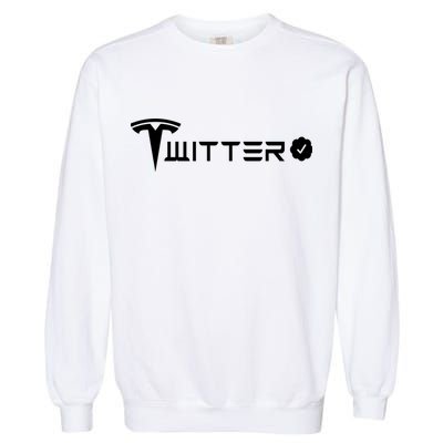 Twitter Combined Logo Garment-Dyed Sweatshirt
