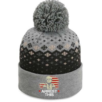 Trump Arrest This Funny Trump 2024 Convicted Felon The Baniff Cuffed Pom Beanie