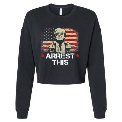 Trump Arrest This Funny Trump 2024 Convicted Felon Cropped Pullover Crew