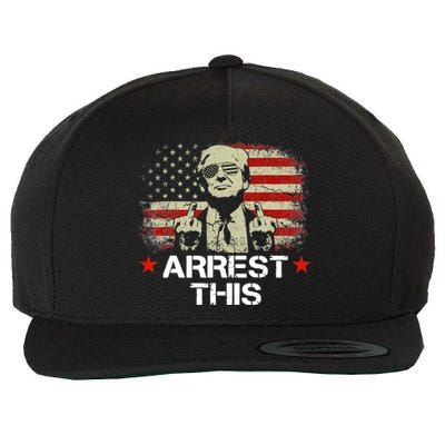 Trump Arrest This Funny Trump 2024 Convicted Felon Wool Snapback Cap