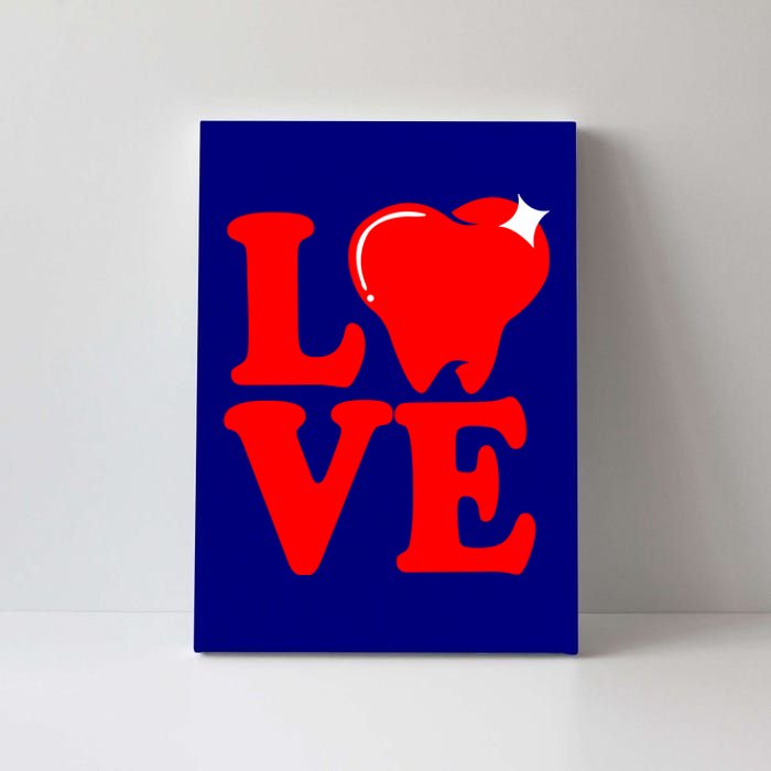 Teeth And Tooth Love Dental Assistant Cute Gift Canvas