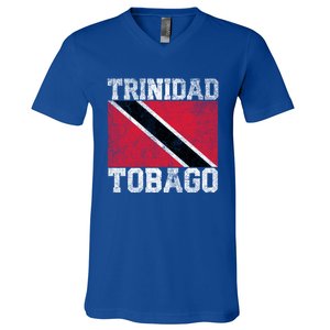 Trinidad And Tobago Flag National Pride Roots Country Family Gift V-Neck T-Shirt