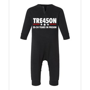 TRE45ON Anti Trump Treason 45 Infant Fleece One Piece