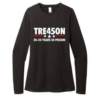 TRE45ON Anti Trump Treason 45 Womens CVC Long Sleeve Shirt