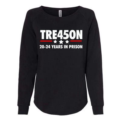 TRE45ON Anti Trump Treason 45 Womens California Wash Sweatshirt