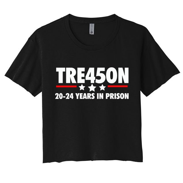 TRE45ON Anti Trump Treason 45 Crop Top
