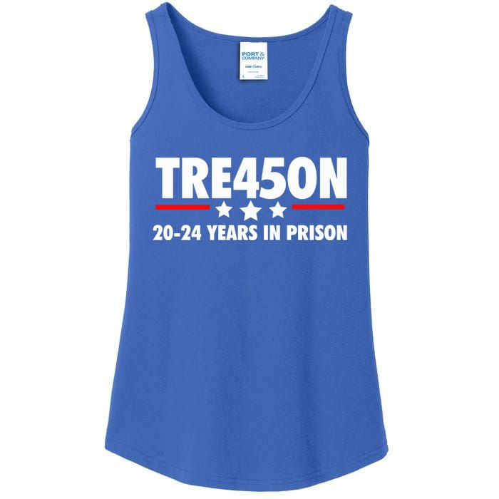 TRE45ON Anti Trump Treason 45 Ladies Essential Tank