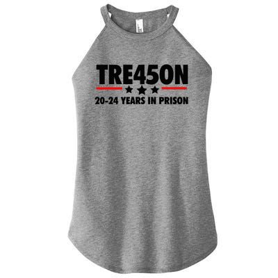 TRE45ON Anti Trump Treason 45 Women's Perfect Tri Rocker Tank