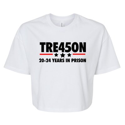 TRE45ON Anti Trump Treason 45 Bella+Canvas Jersey Crop Tee