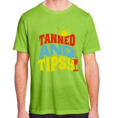 Tanned And Tipsy Gift Adult ChromaSoft Performance T-Shirt