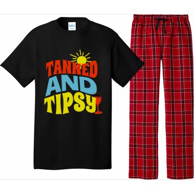 Tanned And Tipsy Gift Pajama Set