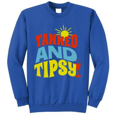 Tanned And Tipsy Gift Sweatshirt