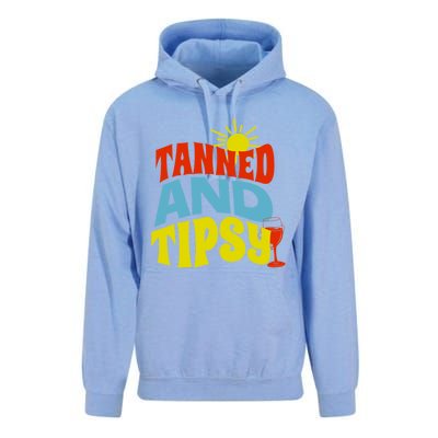 Tanned And Tipsy Gift Unisex Surf Hoodie