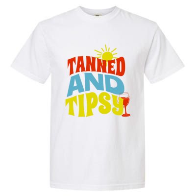 Tanned And Tipsy Gift Garment-Dyed Heavyweight T-Shirt