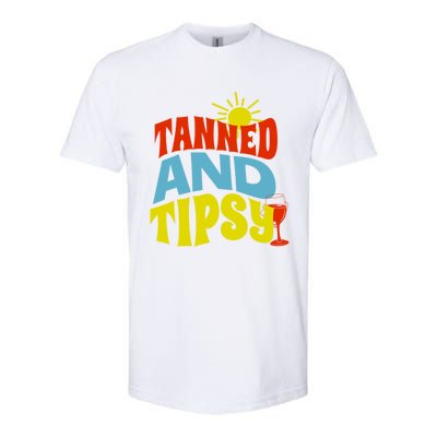 Tanned And Tipsy Gift Softstyle CVC T-Shirt