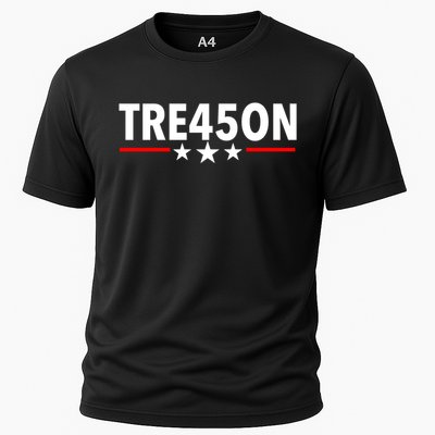 TRE45ON Anti Trump Treason 45 Cooling Performance Crew T-Shirt