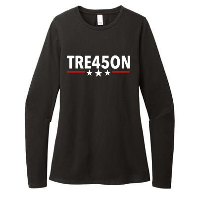 TRE45ON Anti Trump Treason 45 Womens CVC Long Sleeve Shirt