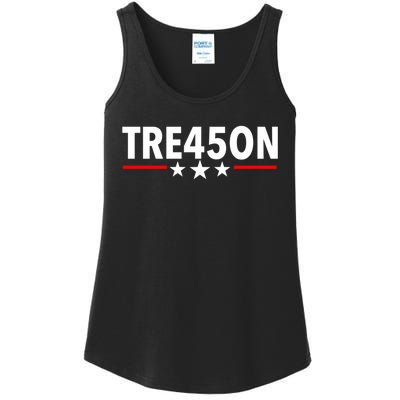 TRE45ON Anti Trump Treason 45 Ladies Essential Tank