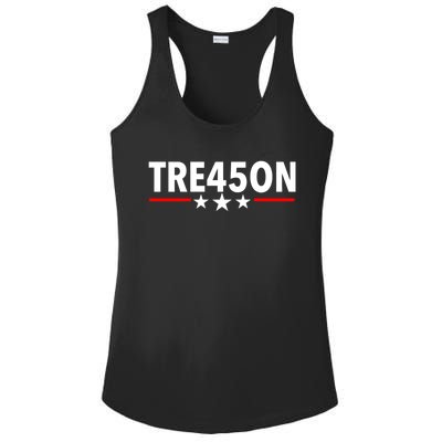 TRE45ON Anti Trump Treason 45 Ladies PosiCharge Competitor Racerback Tank