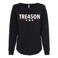 TRE45ON Anti Trump Treason 45 Womens California Wash Sweatshirt