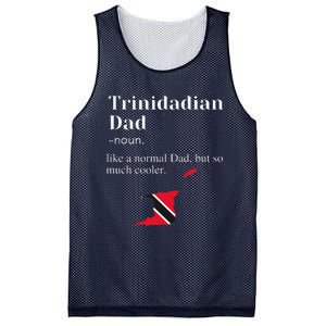 Trinidad And Tobago Flag Dad Fathers Day Father Trini Mesh Reversible Basketball Jersey Tank