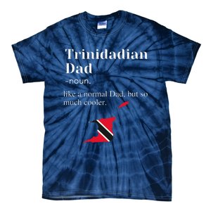 Trinidad And Tobago Flag Dad Fathers Day Father Trini Tie-Dye T-Shirt