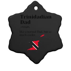 Trinidad And Tobago Pride Flag Dad Fathers Day Father Trini Ceramic Star Ornament