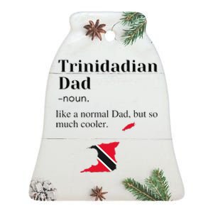 Trinidad And Tobago Pride Flag Dad Fathers Day Father Trini Ceramic Bell Ornament