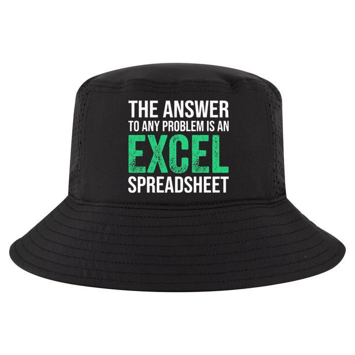 The Answer To Any Problem Is An Excel Spreadsheet Funny Acco Cool Comfort Performance Bucket Hat