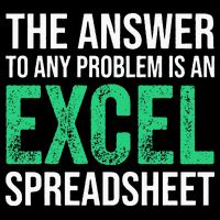 The Answer To Any Problem Is An Excel Spreadsheet Funny Acco Daily Commute Backpack