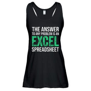 The Answer To Any Problem Is An Excel Spreadsheet Funny Acco Ladies Essential Flowy Tank