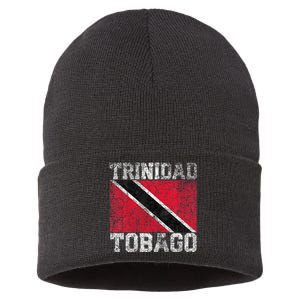 Trinidad And Tobago Flag National Pride Roots Country Family Sustainable Knit Beanie