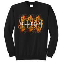 Thankful Art Teacher Thanksgiving Art Teaching Tall Sweatshirt