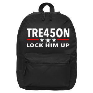 TRE45ON Anti Trump Treason 45 16 in Basic Backpack